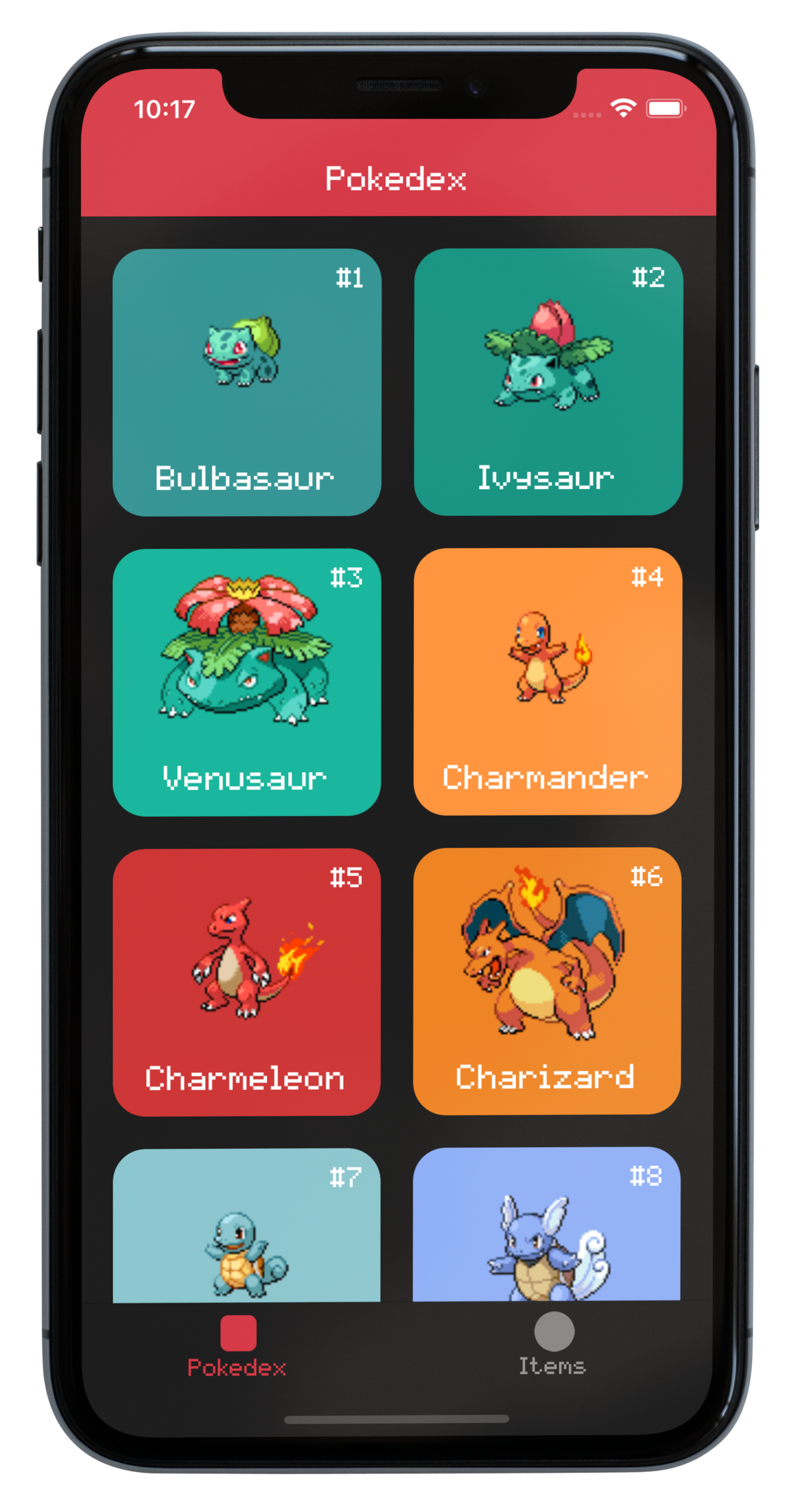 ios swift pokedex app pokemon iphone